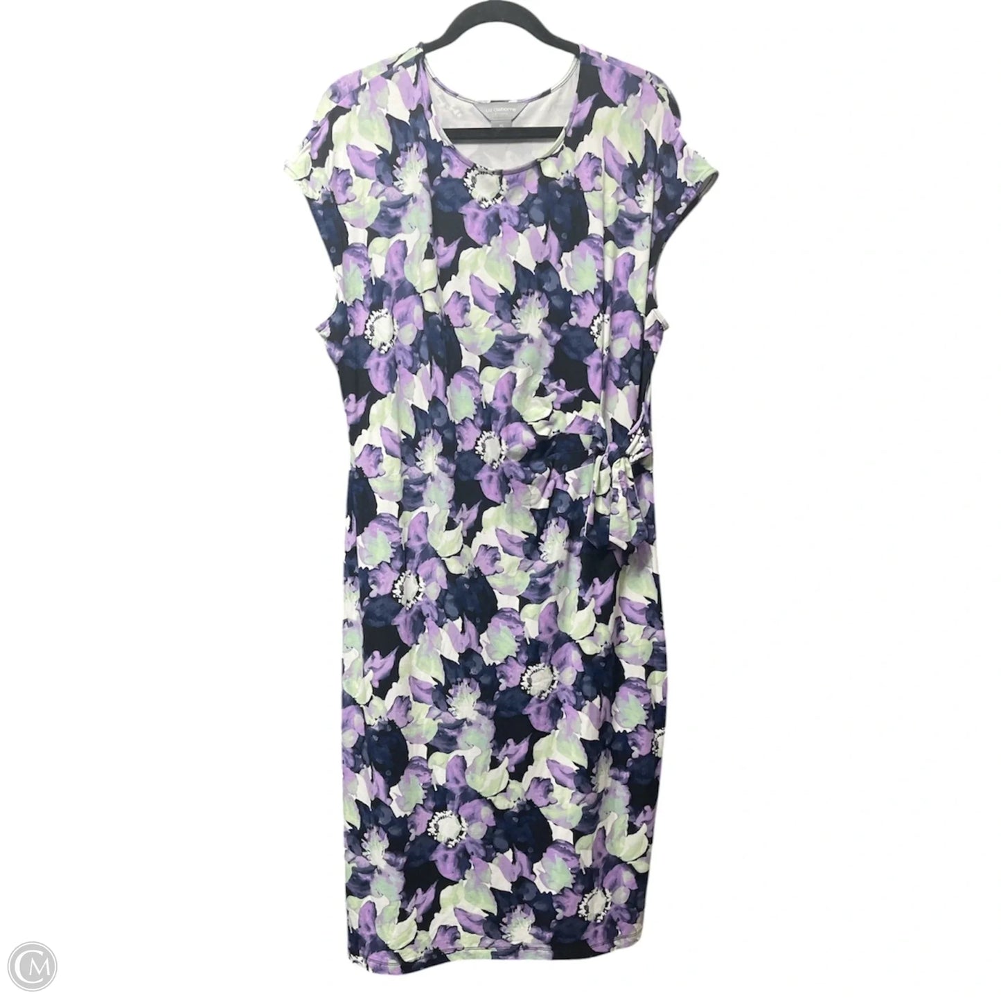 Dress Casual Short By Liz Claiborne In Floral Print, Size: Xl
