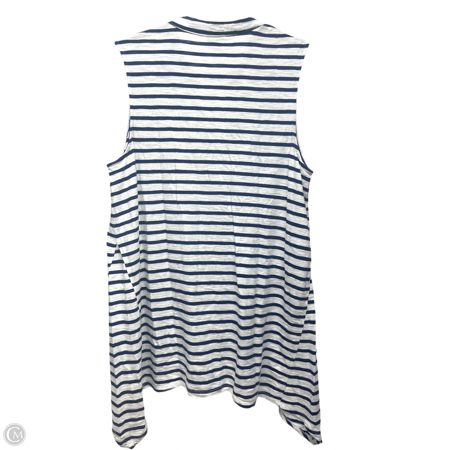 Tunic Sleeveless By Chicos In Striped Pattern, Size: L
