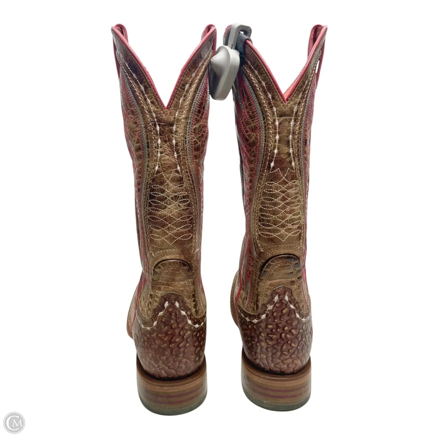Boots Western By Ariat In Red & Tan, Size: 8.5