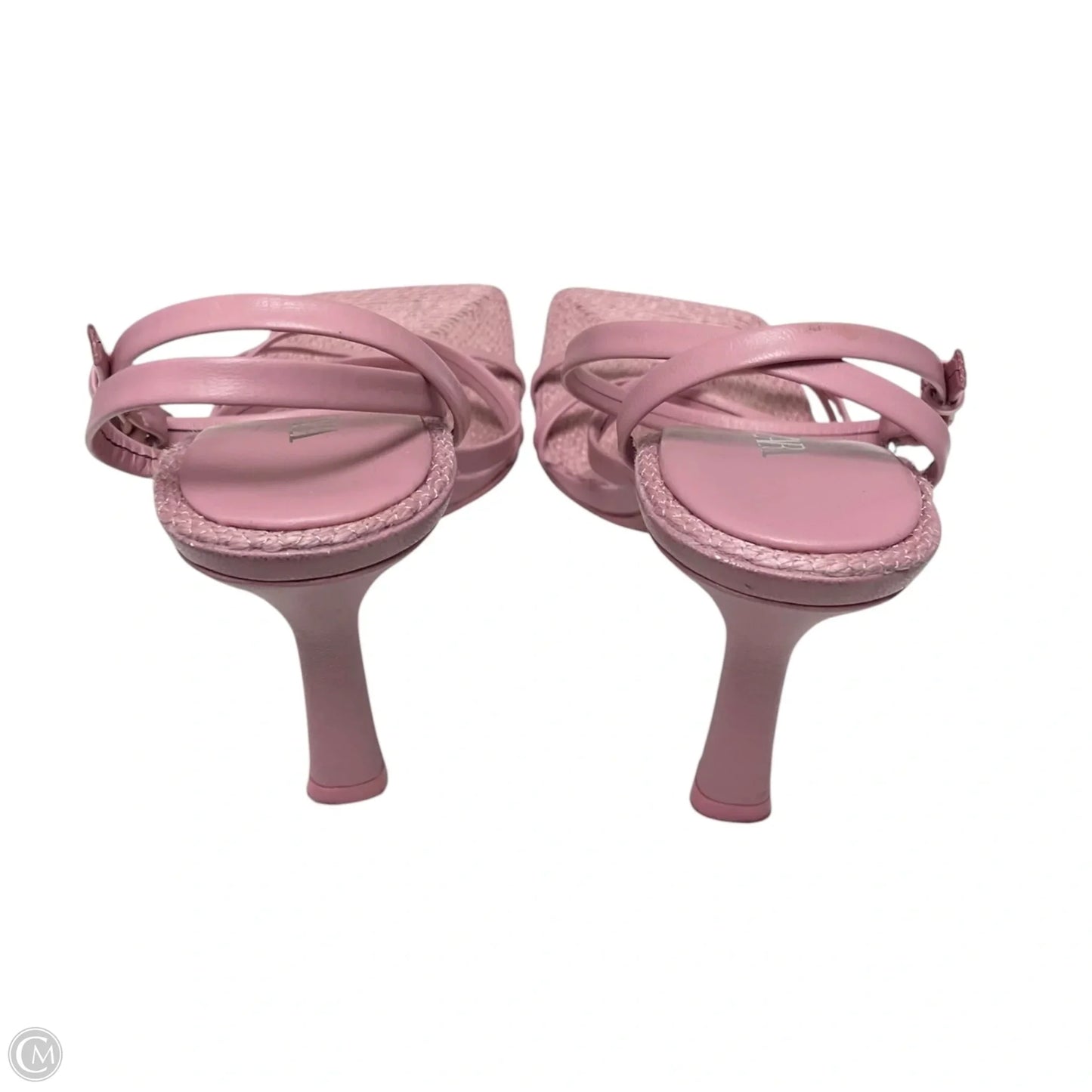 Sandals Heels Stiletto By Zara In Pink, Size: 7.5