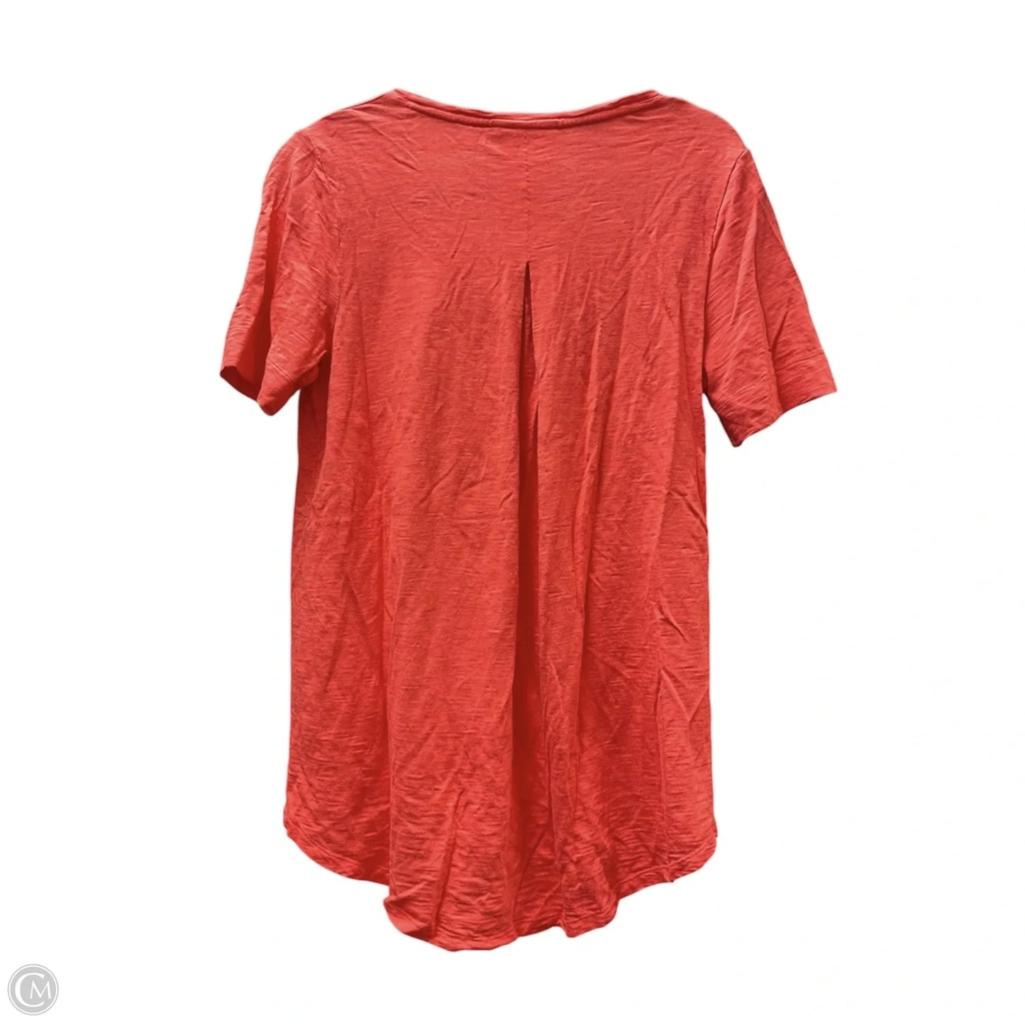 Top Short Sleeve Basic By Chicos In Red, Size: S