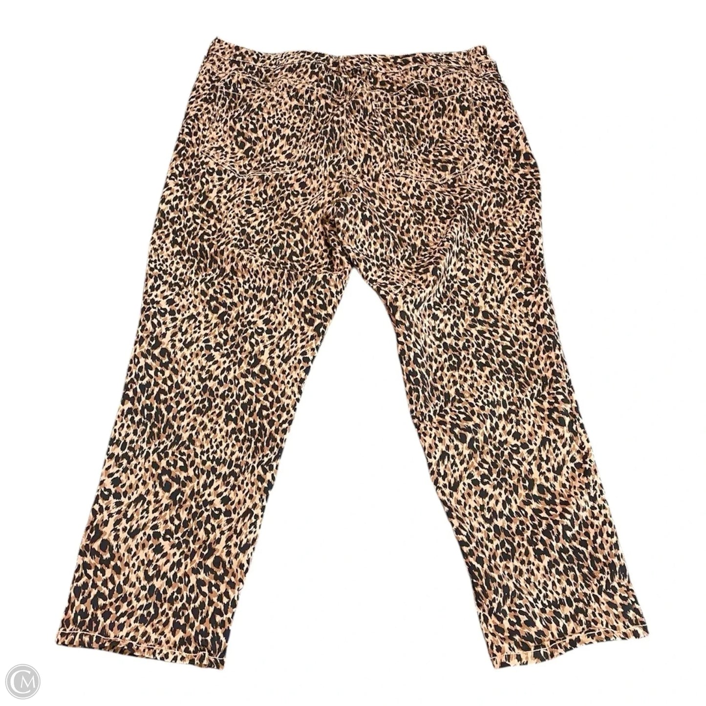 Jeans Straight By Terra & Sky In Animal Print, Size: 2x