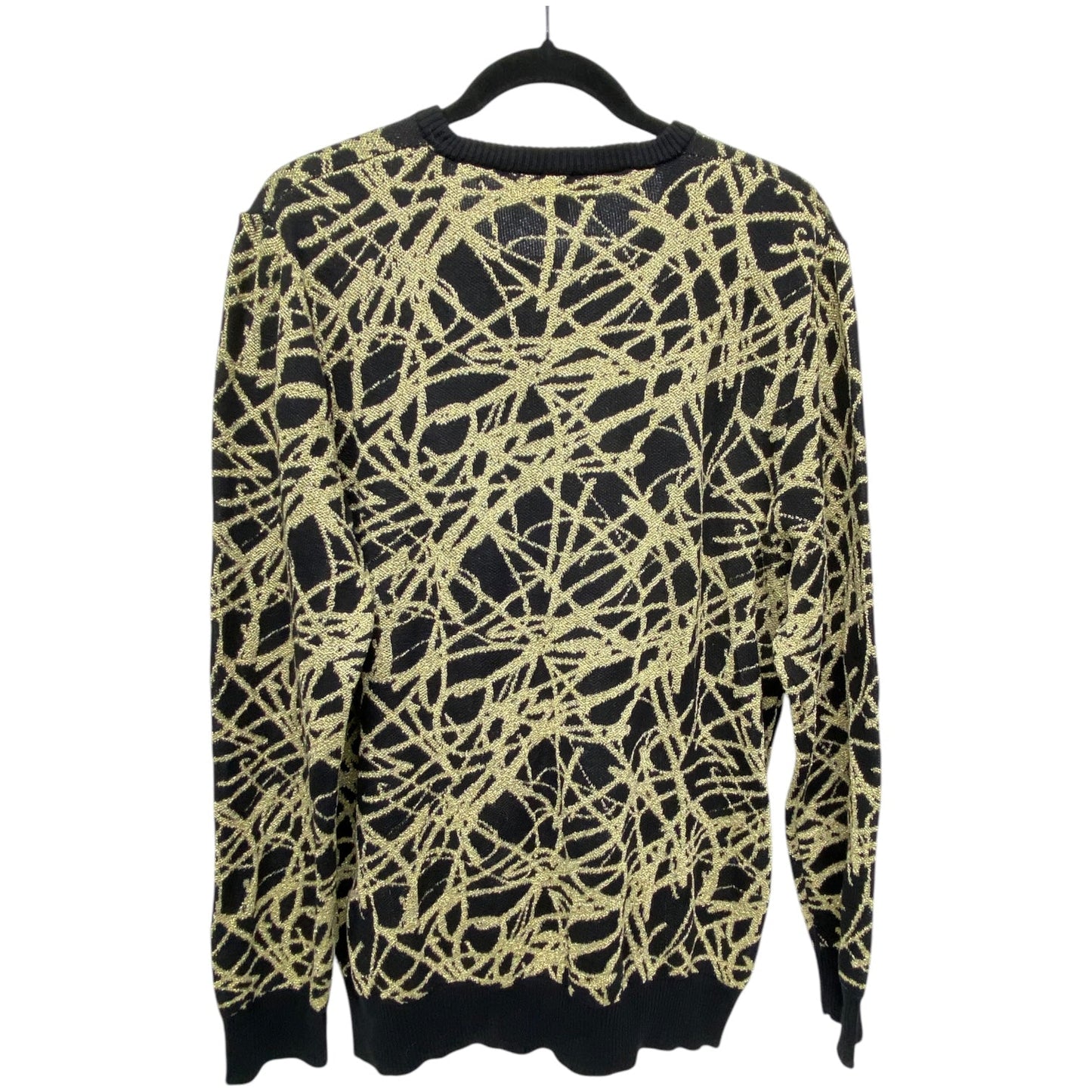 Sweater By International Concepts In Black & Gold, Size: Xl