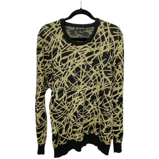 Sweater By International Concepts In Black & Gold, Size: Xl
