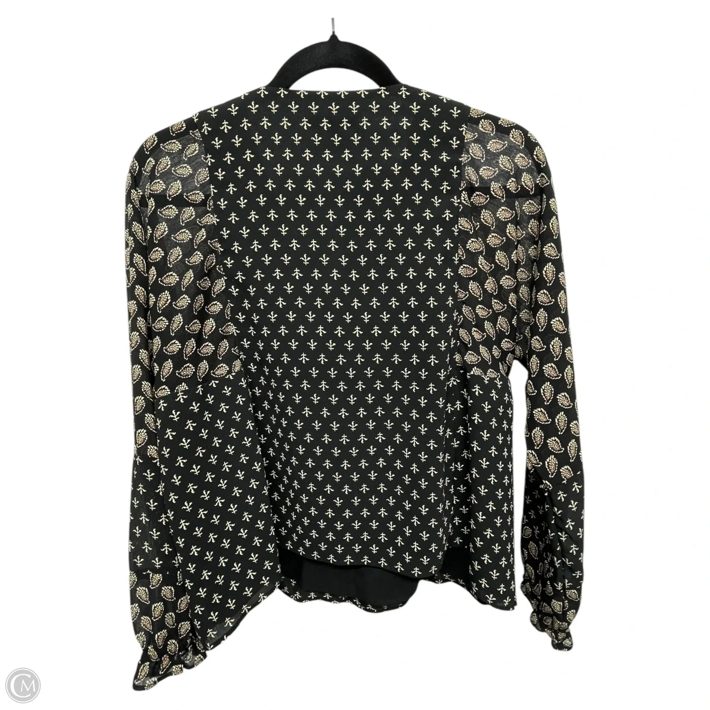 Top Long Sleeve By Madewell In Paisley Print, Size: S