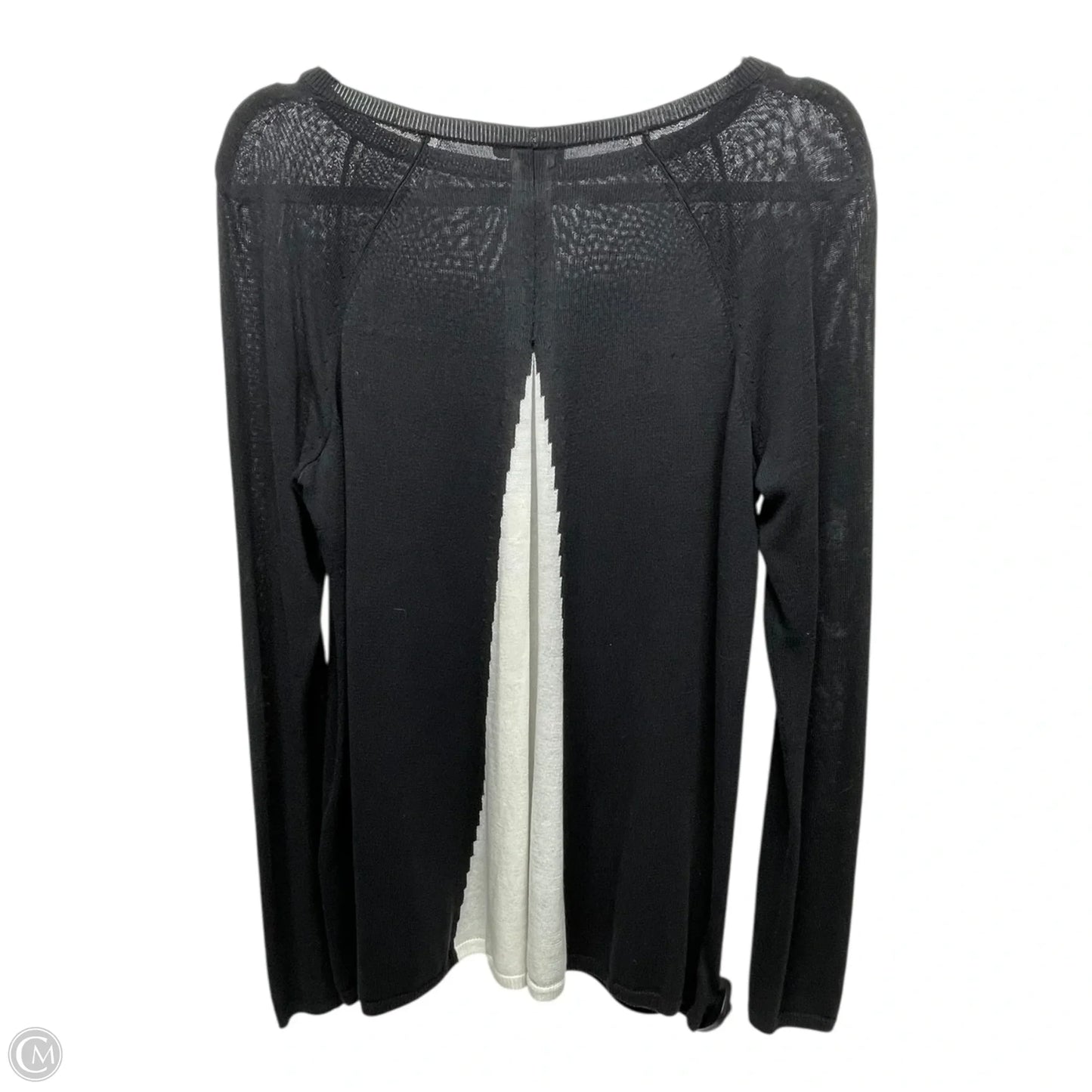 Sweater Cardigan Designer By Lafayette 148 In Black, Size: S