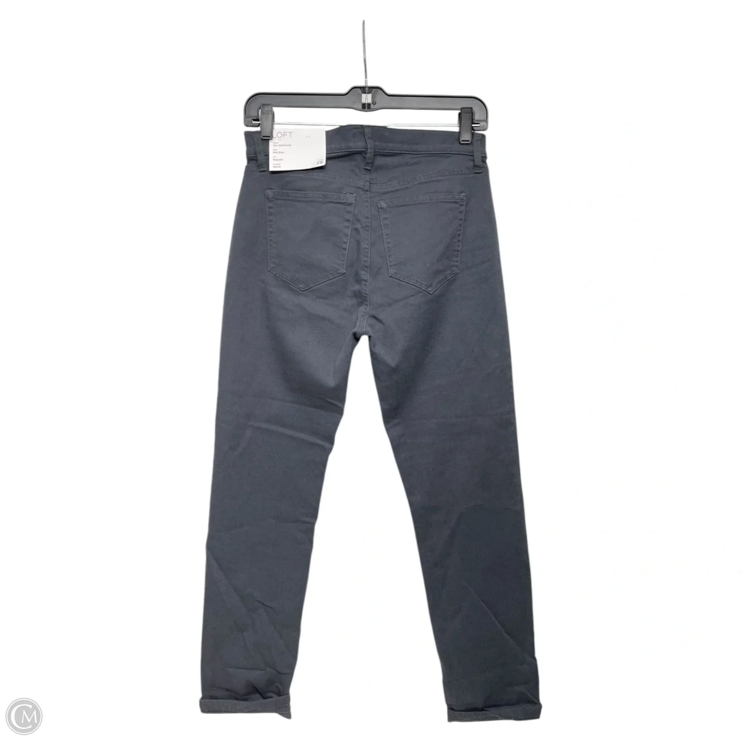 Jeans Boyfriend By Loft In Grey, Size: 2