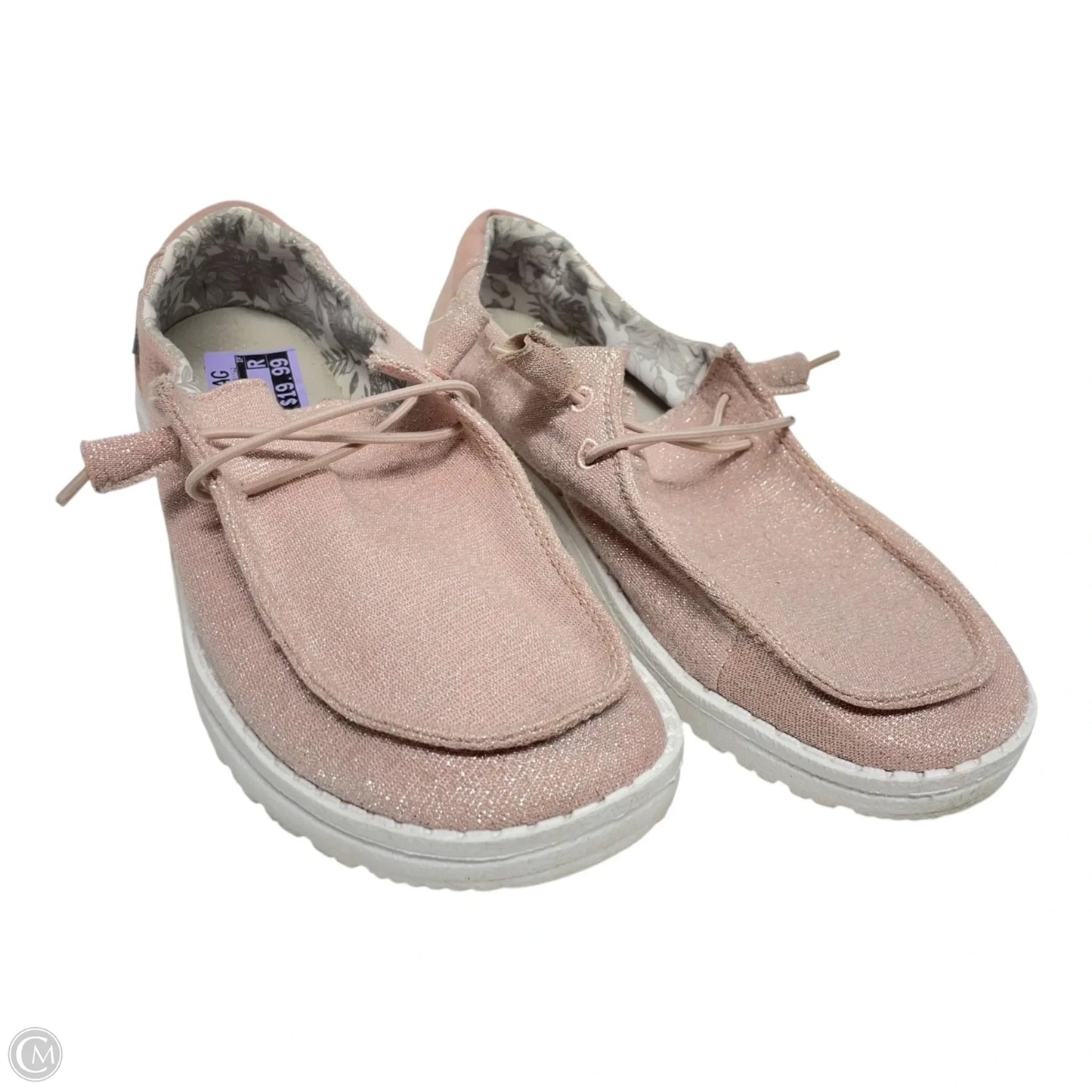 Shoes Flats By Hey Dude In Pink, Size: 7