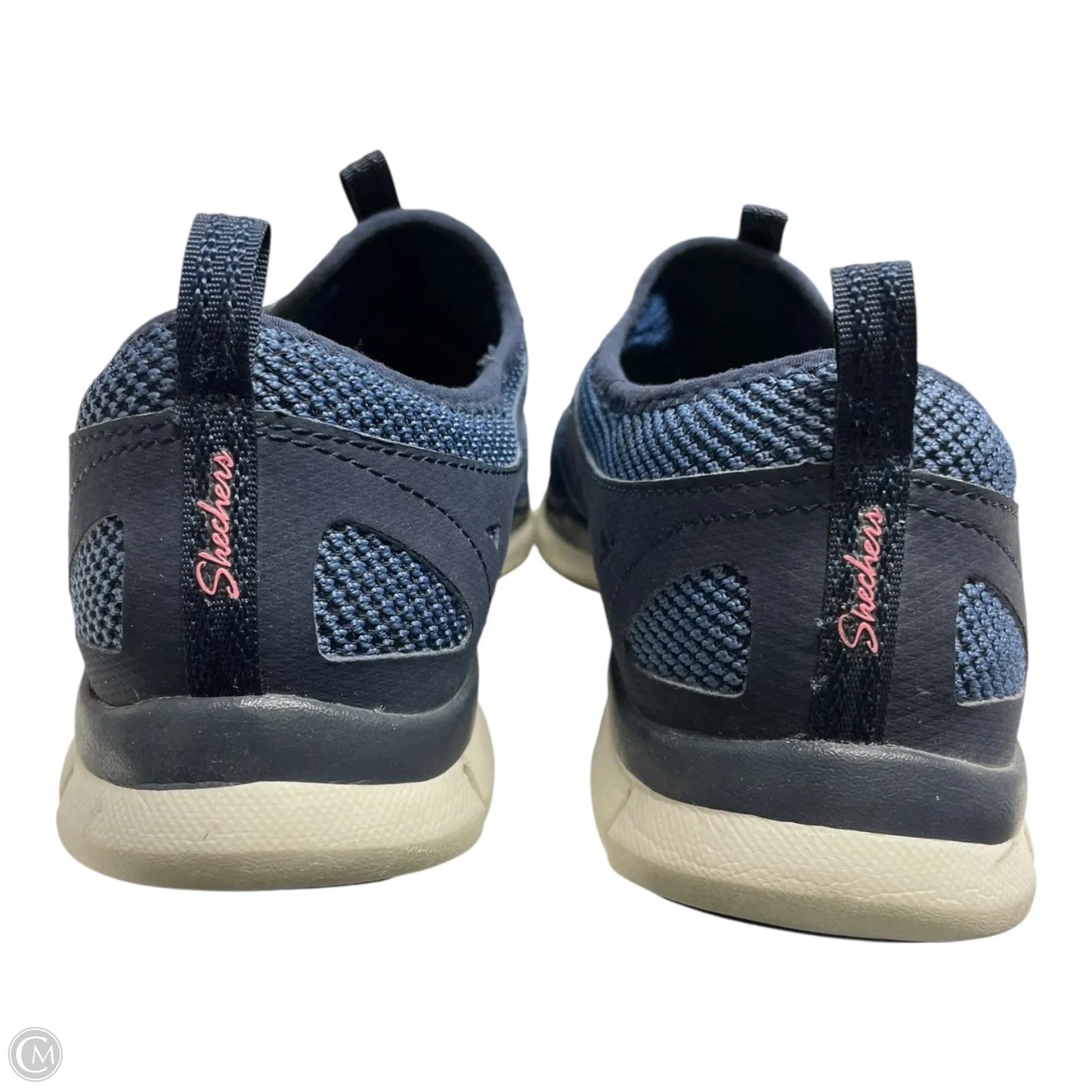 Shoes Sneakers By Skechers In Blue & White, Size: 7