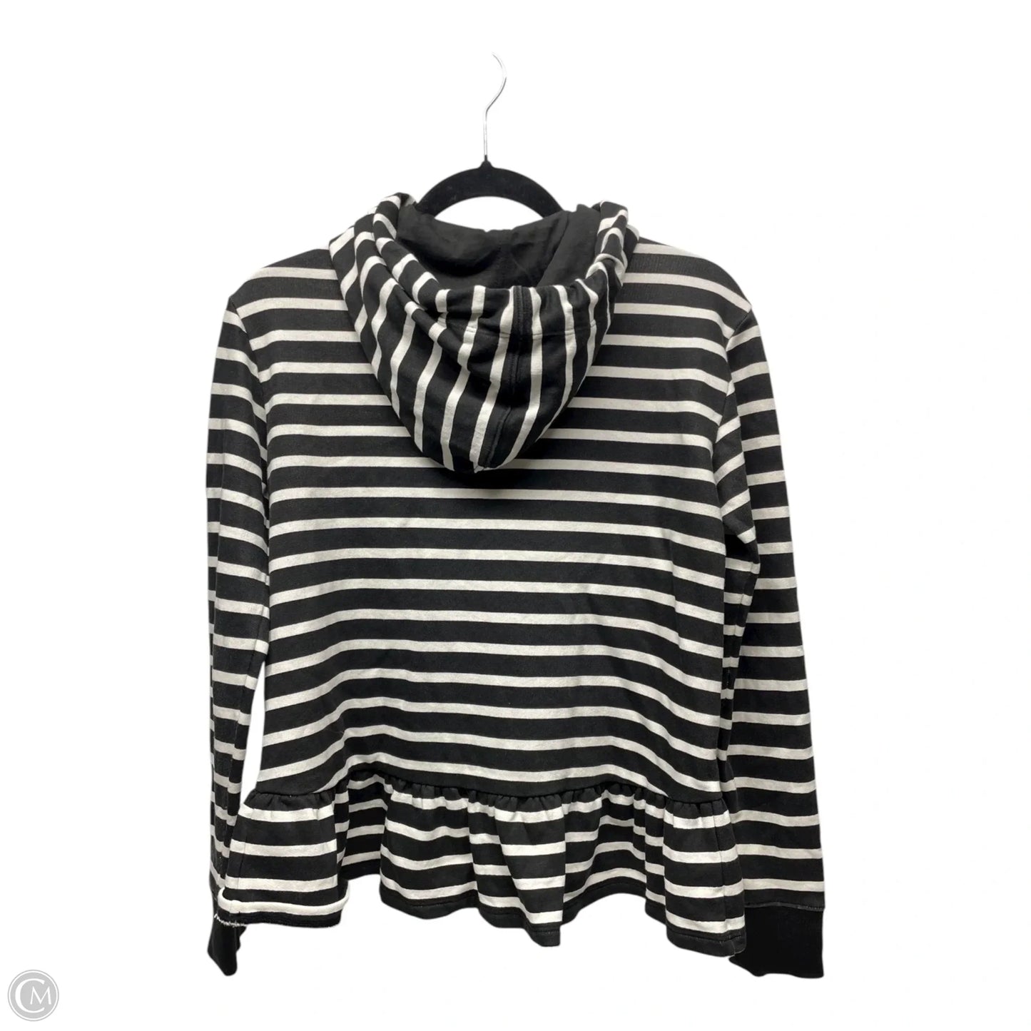 Sweatshirt Designer By Kate Spade In Black & White, Size: Xxs