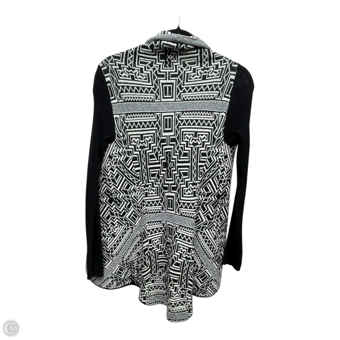 Cardigan By Field Flower In Black & White, Size: M