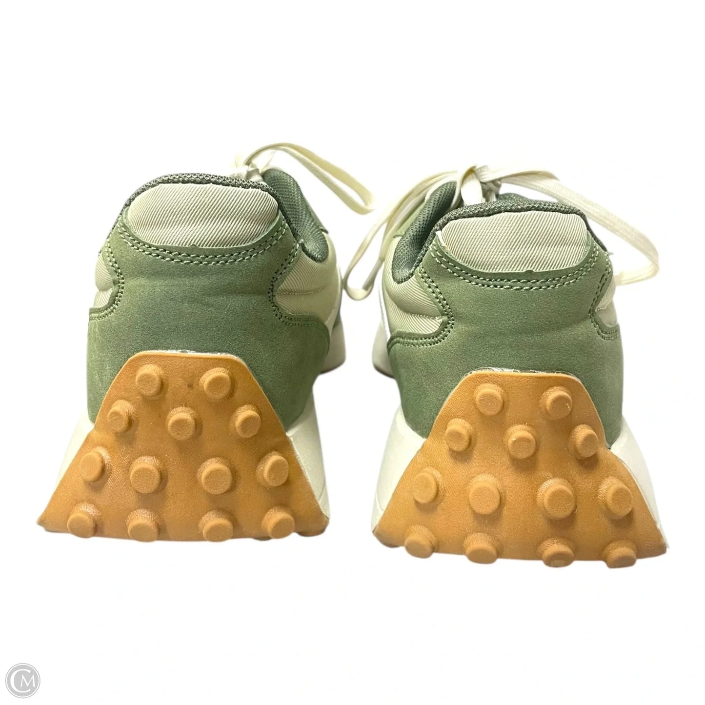 Shoes Sneakers By Serra In Green & White, Size: 9