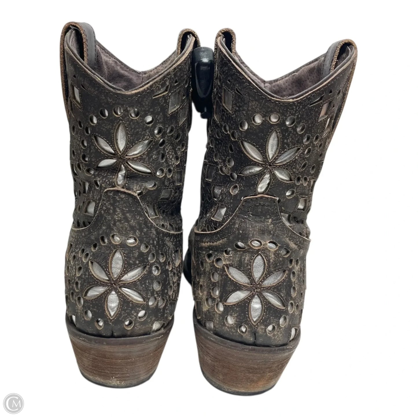 Boots Western By Roper In Brown & Silver, Size: 10