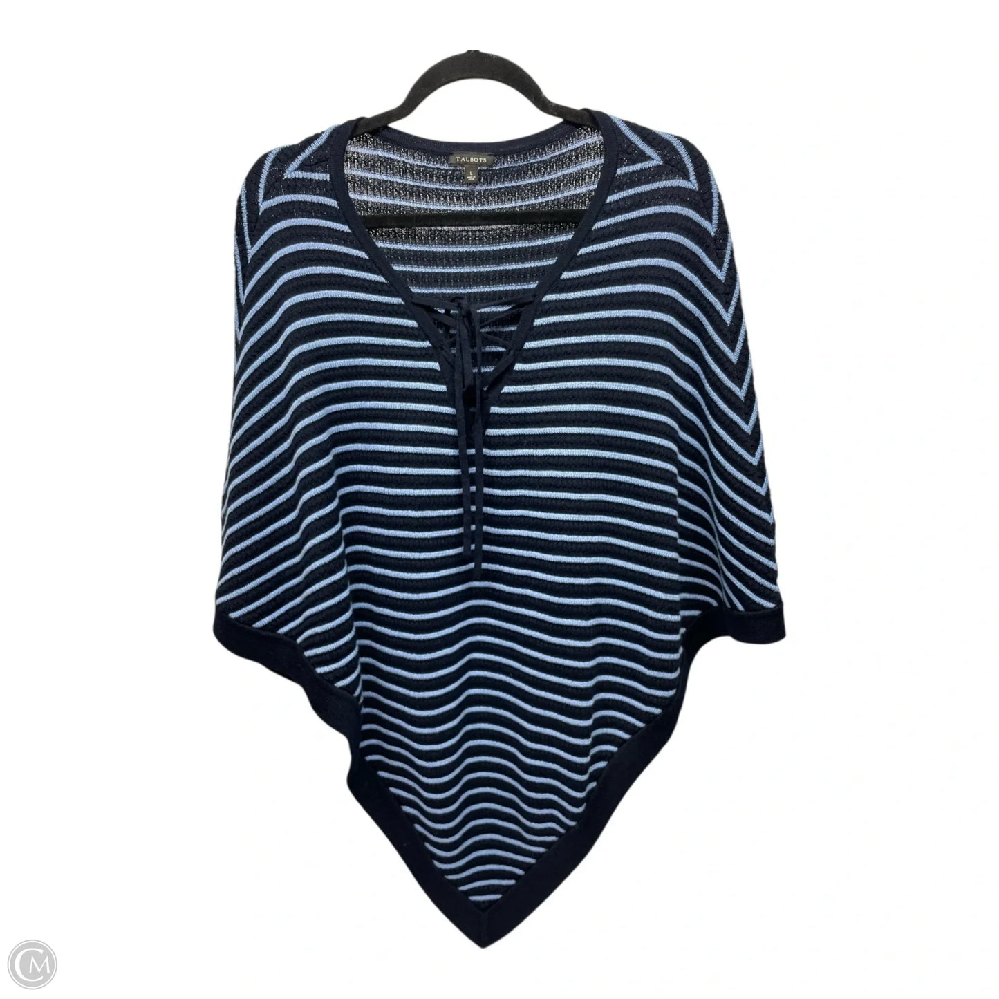 Poncho By Talbots In Blue, Size: L
