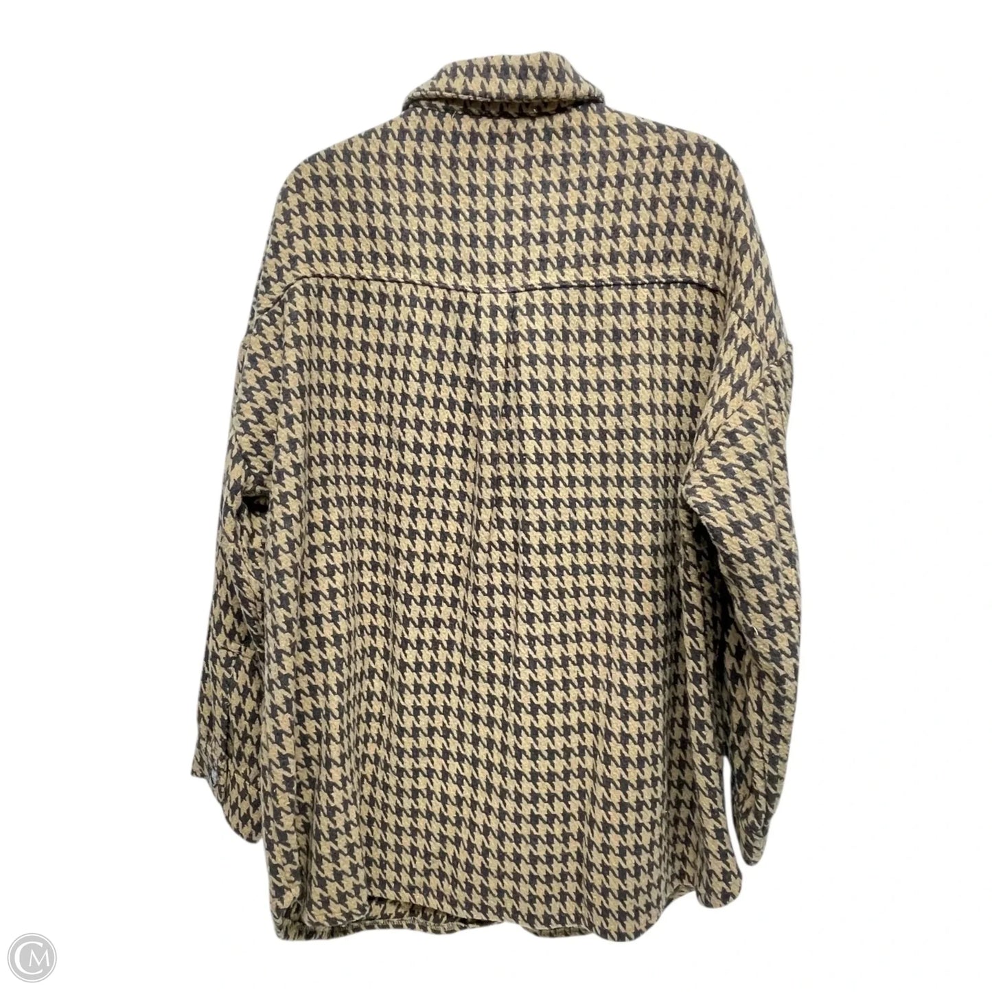 Jacket Shirt By White Birch In Brown, Size: Xl