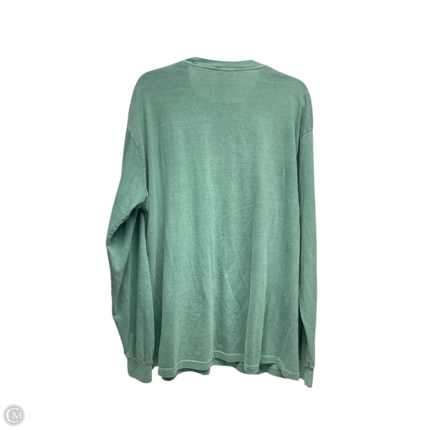 Top Long Sleeve By Comfort Colors In Green, Size: Xl