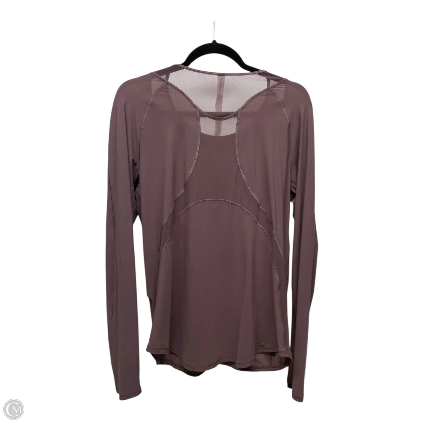 Athletic Top Long Sleeve Crewneck By Lululemon In Purple, Size: 12