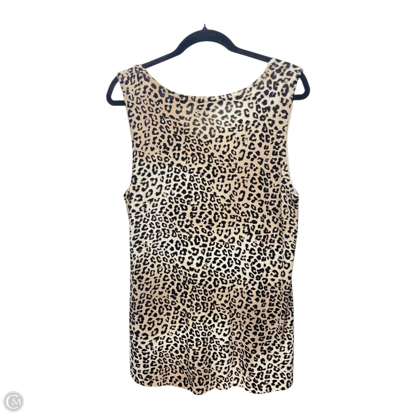 Top Sleeveless By Chicos In Animal Print, Size: L