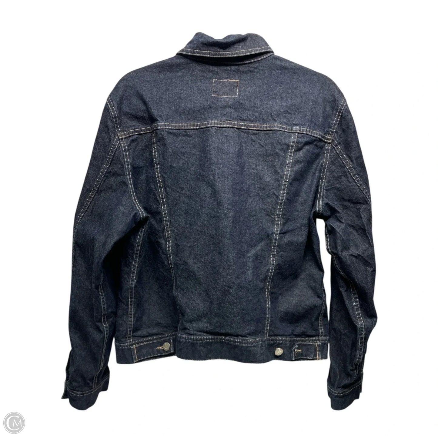 Jacket Denim By Calvin Klein In Blue, Size: Xl