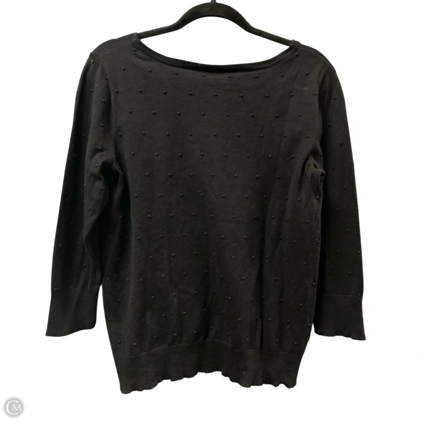 Top Long Sleeve By Ann Taylor In Black, Size: L