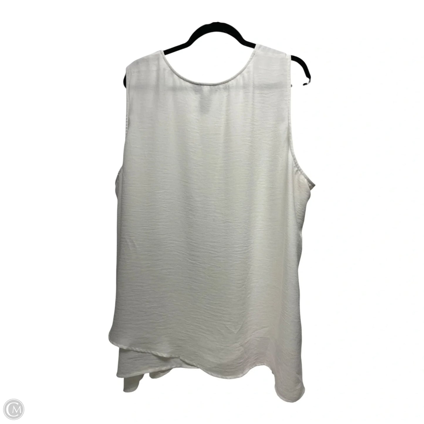 Top Sleeveless By Catherines In White, Size: 3x