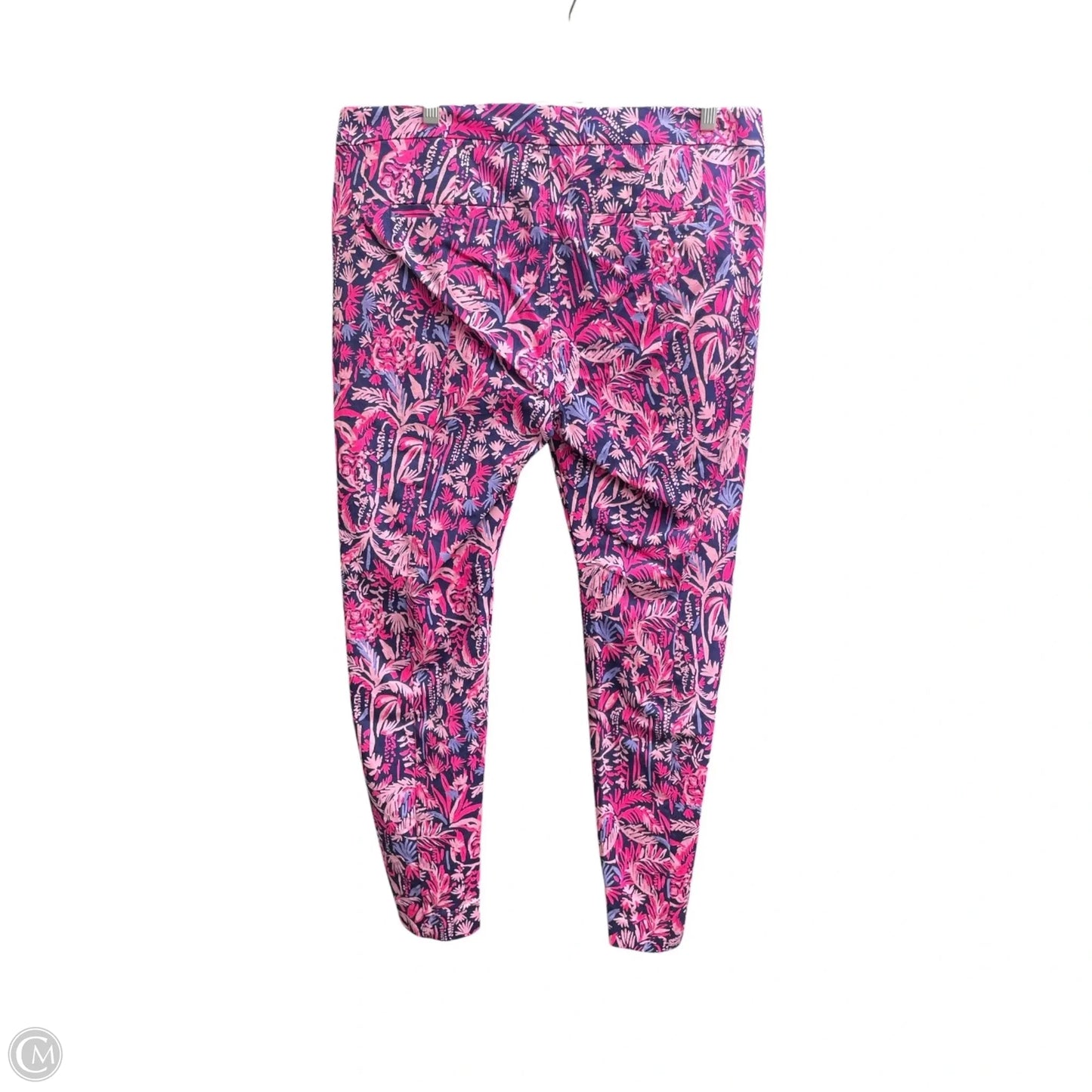 Pants Designer By Lilly Pulitzer In Blue & Pink, Size: 12