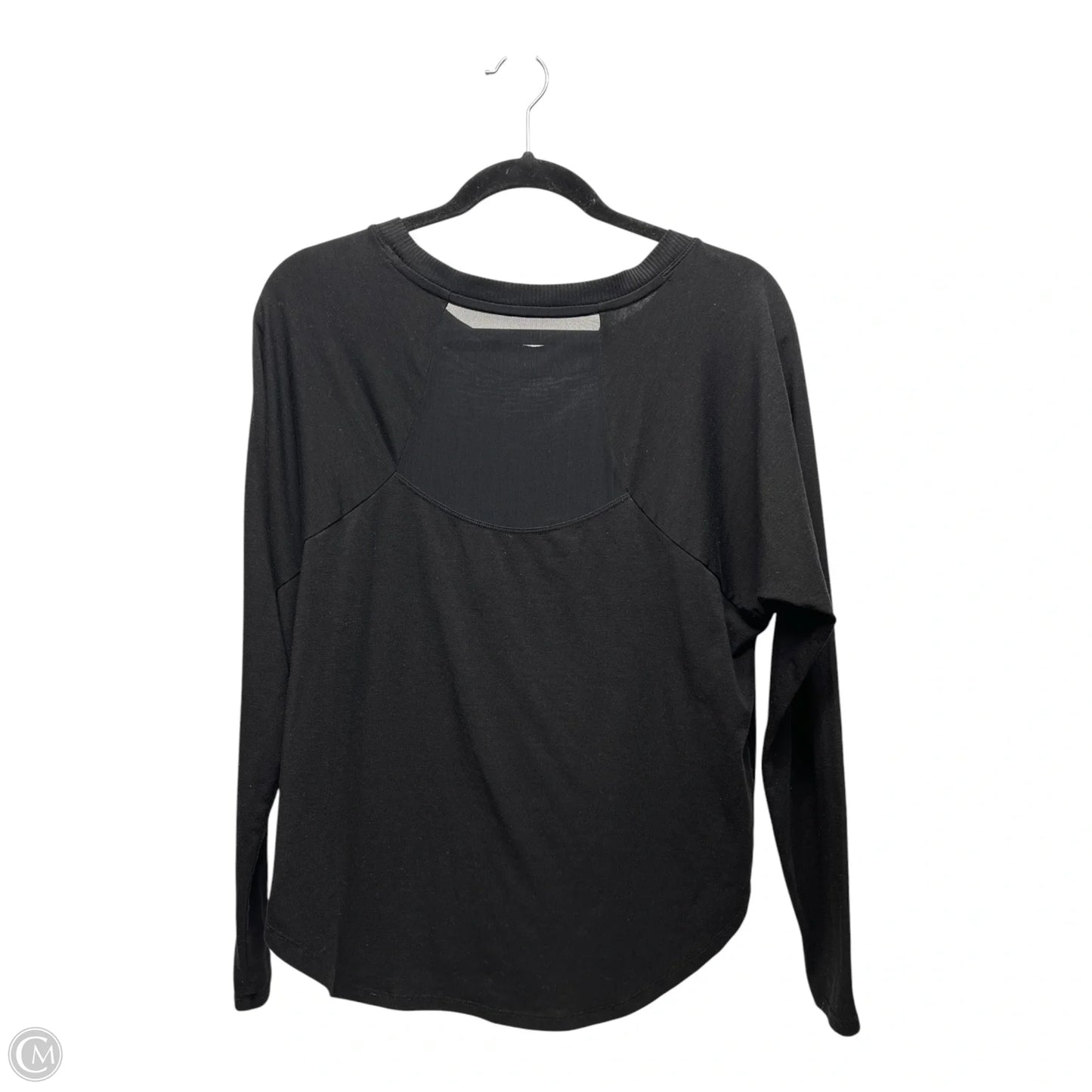 Athletic Top Long Sleeve Crewneck By Athleta In Black, Size: S