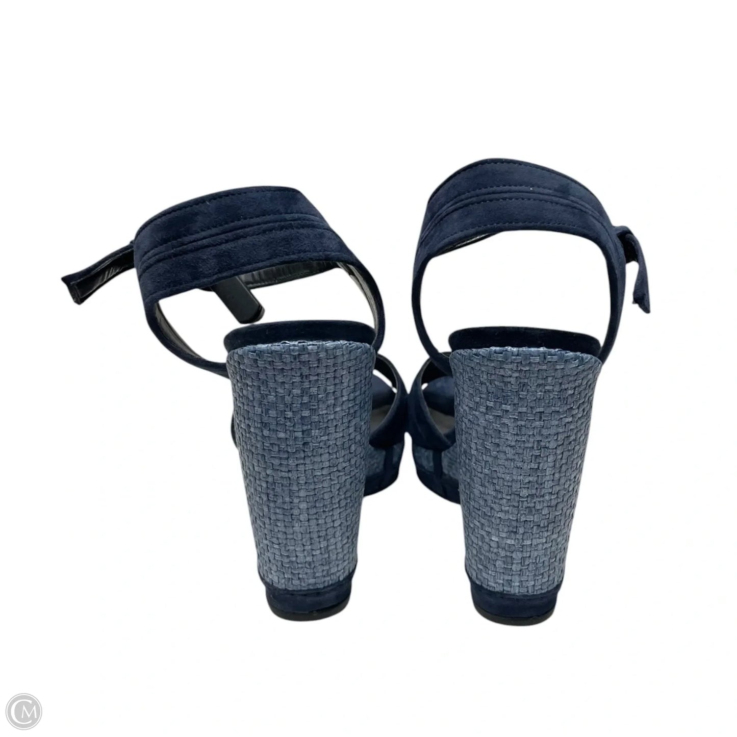 Sandals Designer By Stuart Weitzman In Blue, Size: 8.5