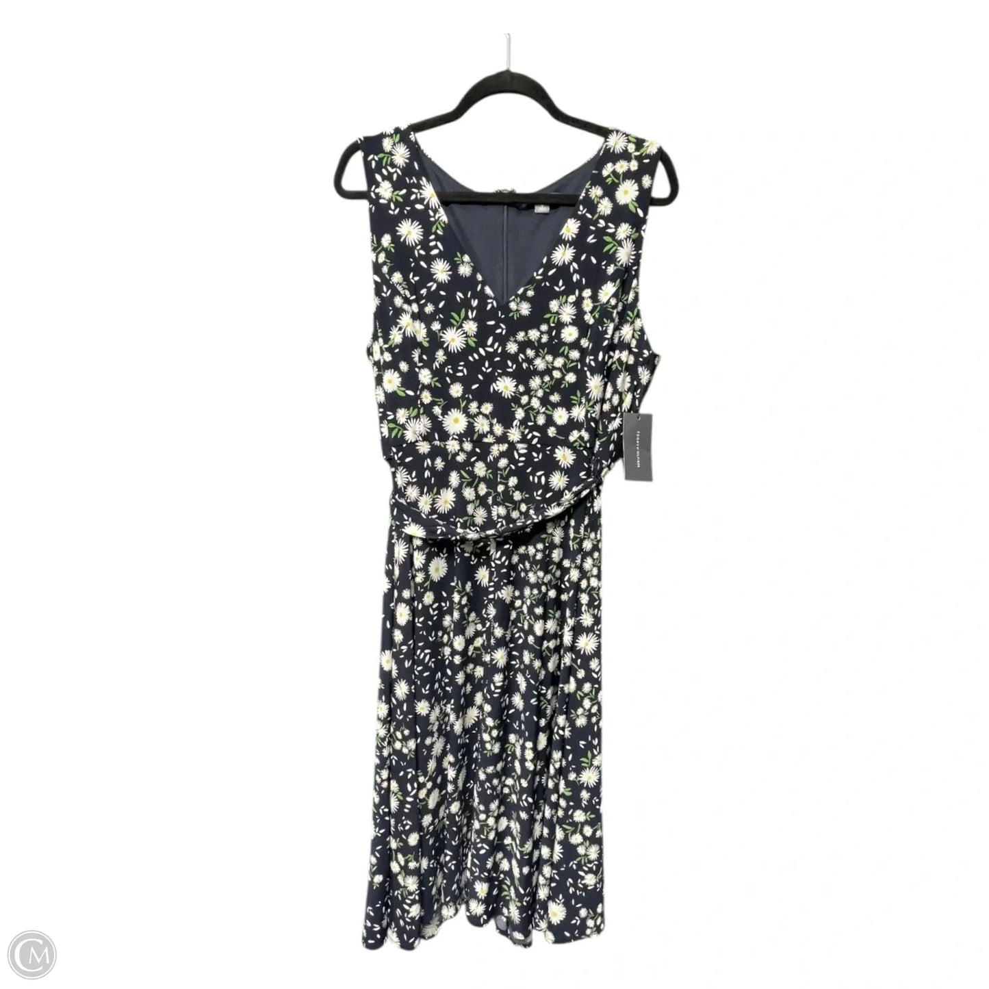 Dress Casual Midi By Tommy Hilfiger In Floral Print, Size: L