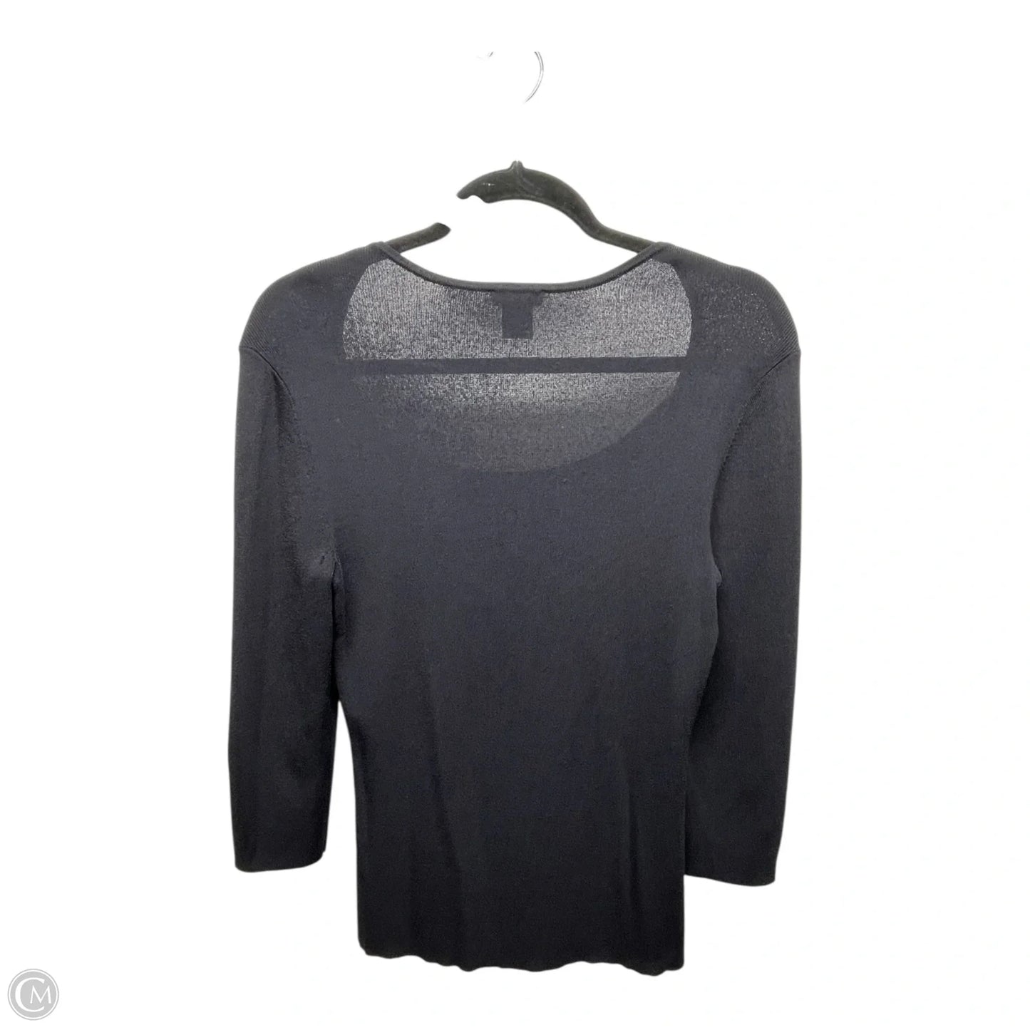 Top Long Sleeve By Ann Taylor In Black, Size: S