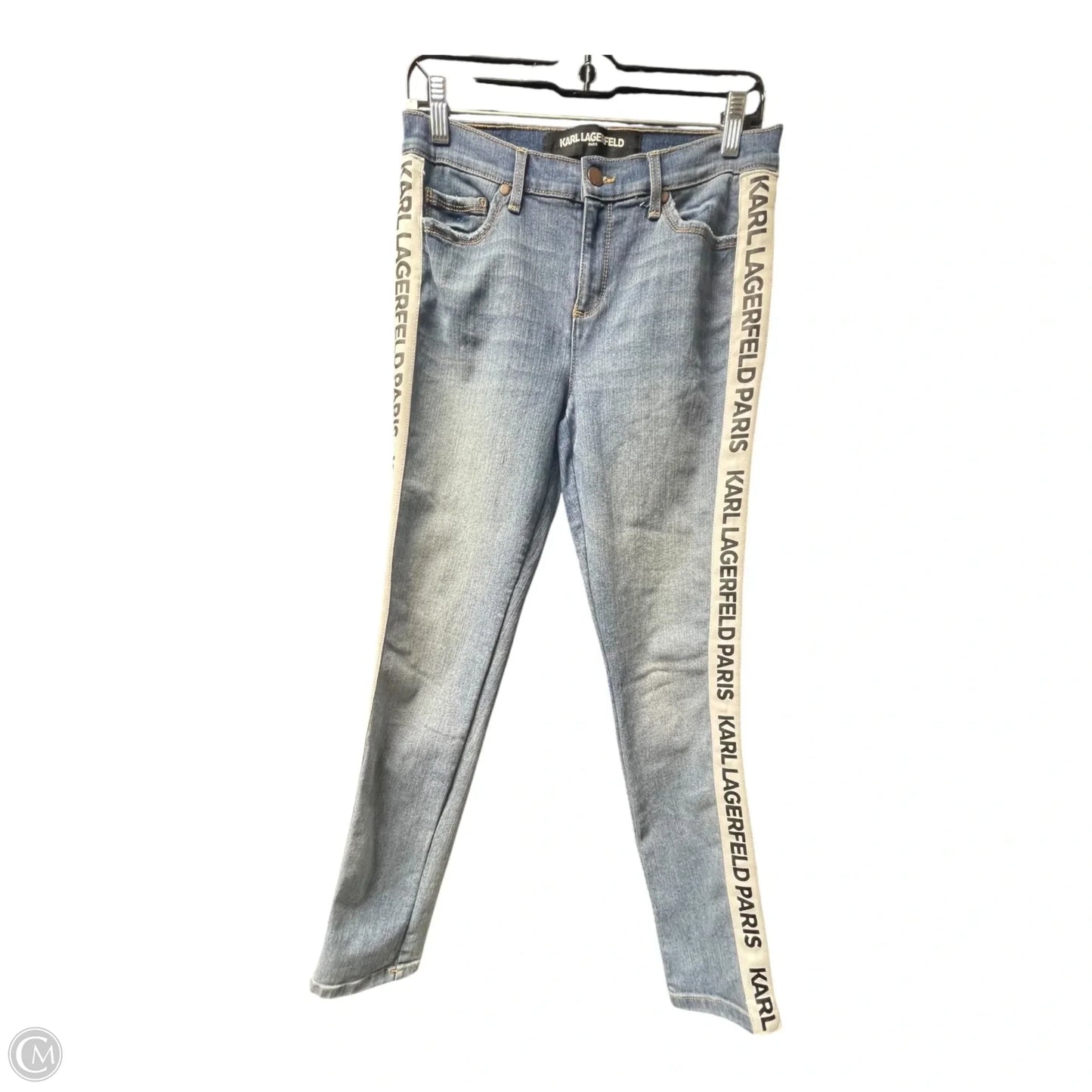 Jeans Designer By Karl Lagerfeld In Blue, Size: 8