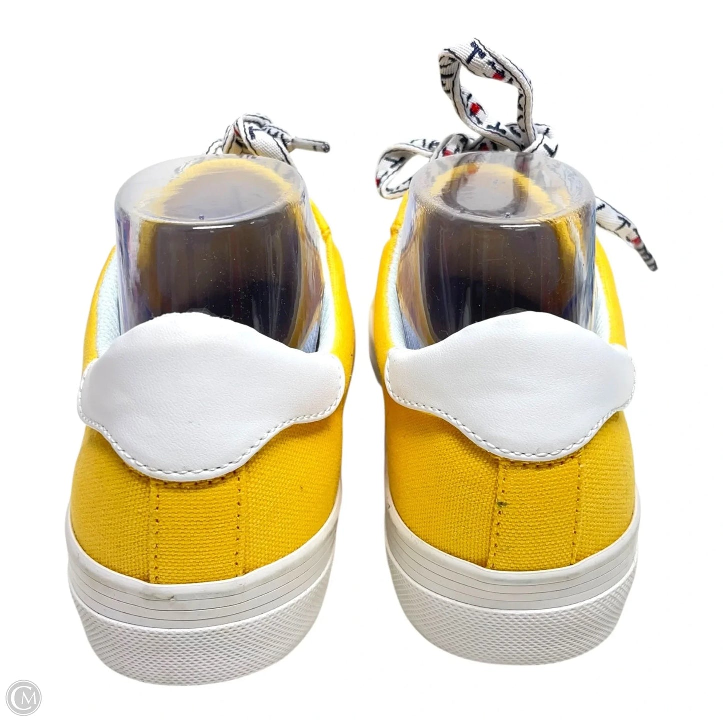 Shoes Sneakers By Tommy Hilfiger In White & Yellow, Size: 8.5