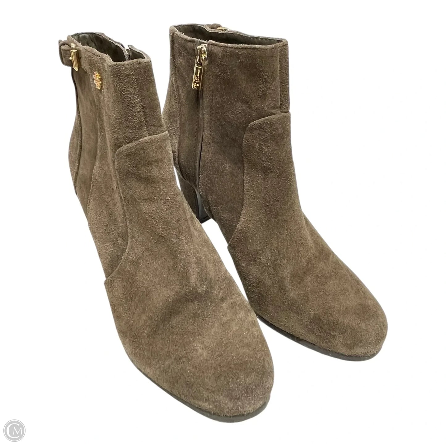 Boots Designer By Tory Burch In Brown, Size: 10