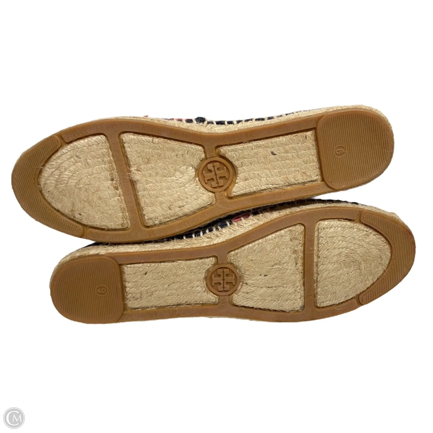 Shoes Designer By Tory Burch In Blue & Red, Size: 9
