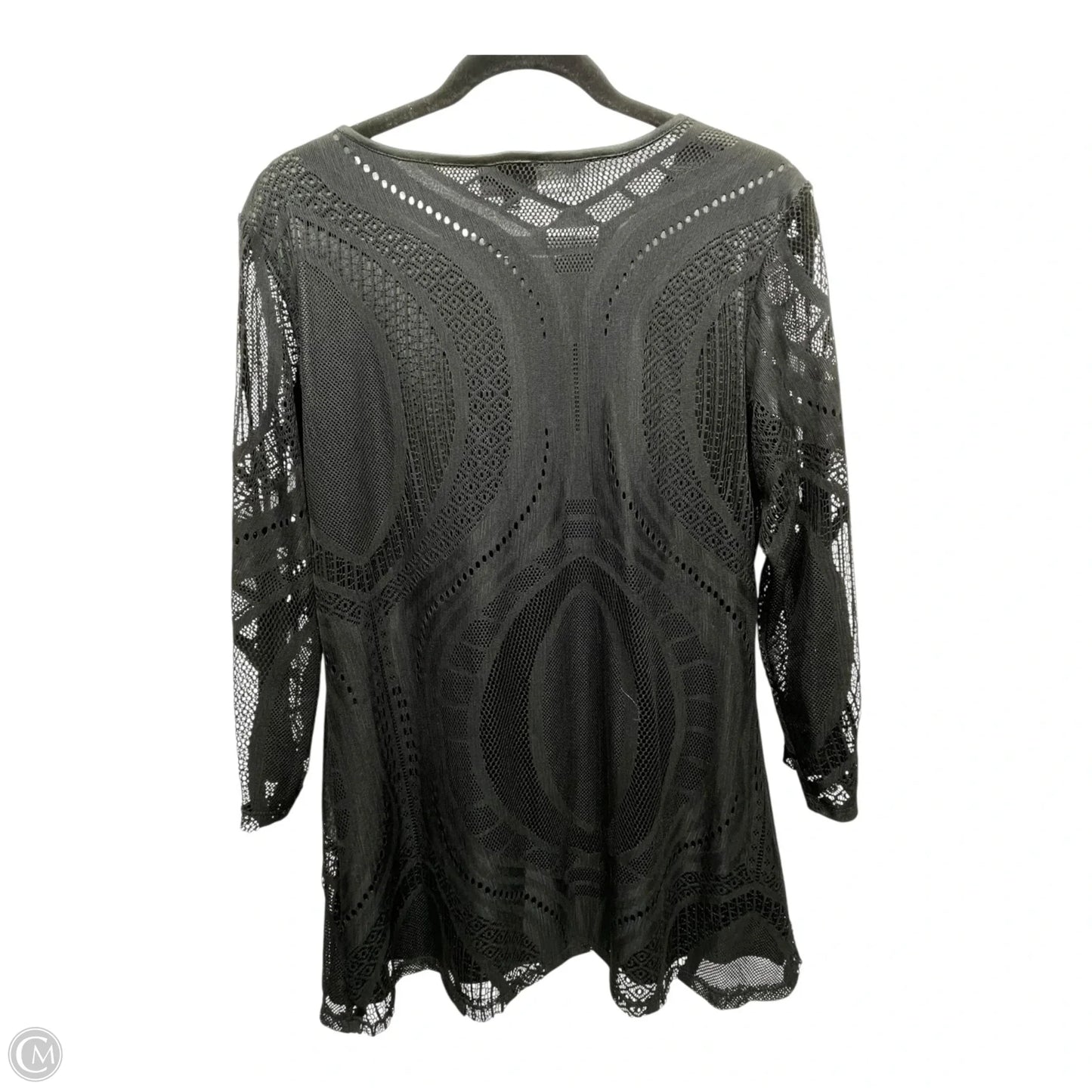 Tunic Long Sleeve By FROM THE HEART In Black, Size: L