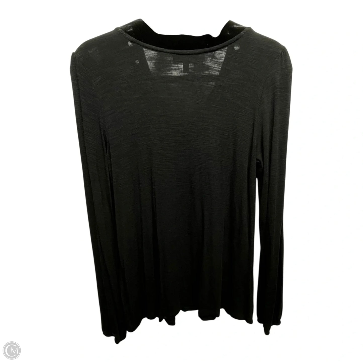Top Long Sleeve Designer By Neiman Marcus In Black, Size: M