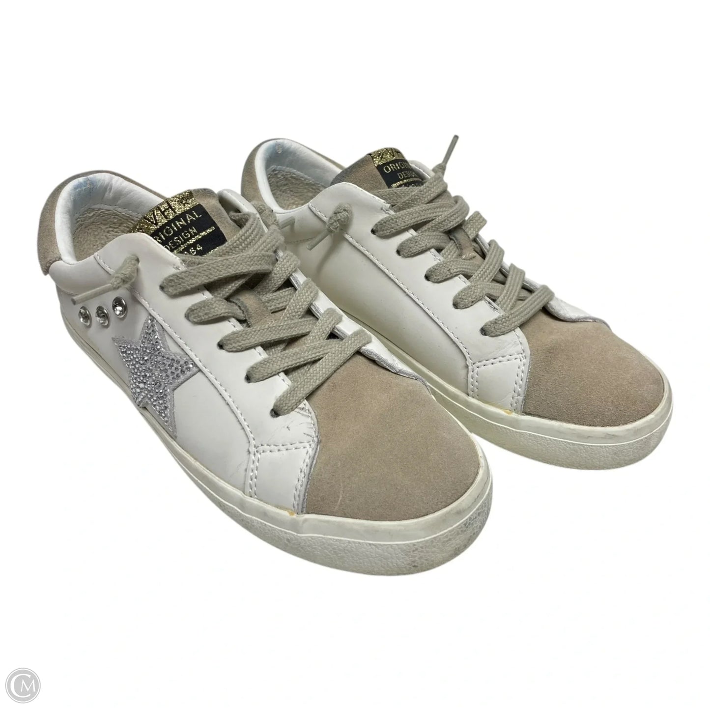 Shoes Sneakers By Vintage Havana In Cream & Tan, Size: 7.5