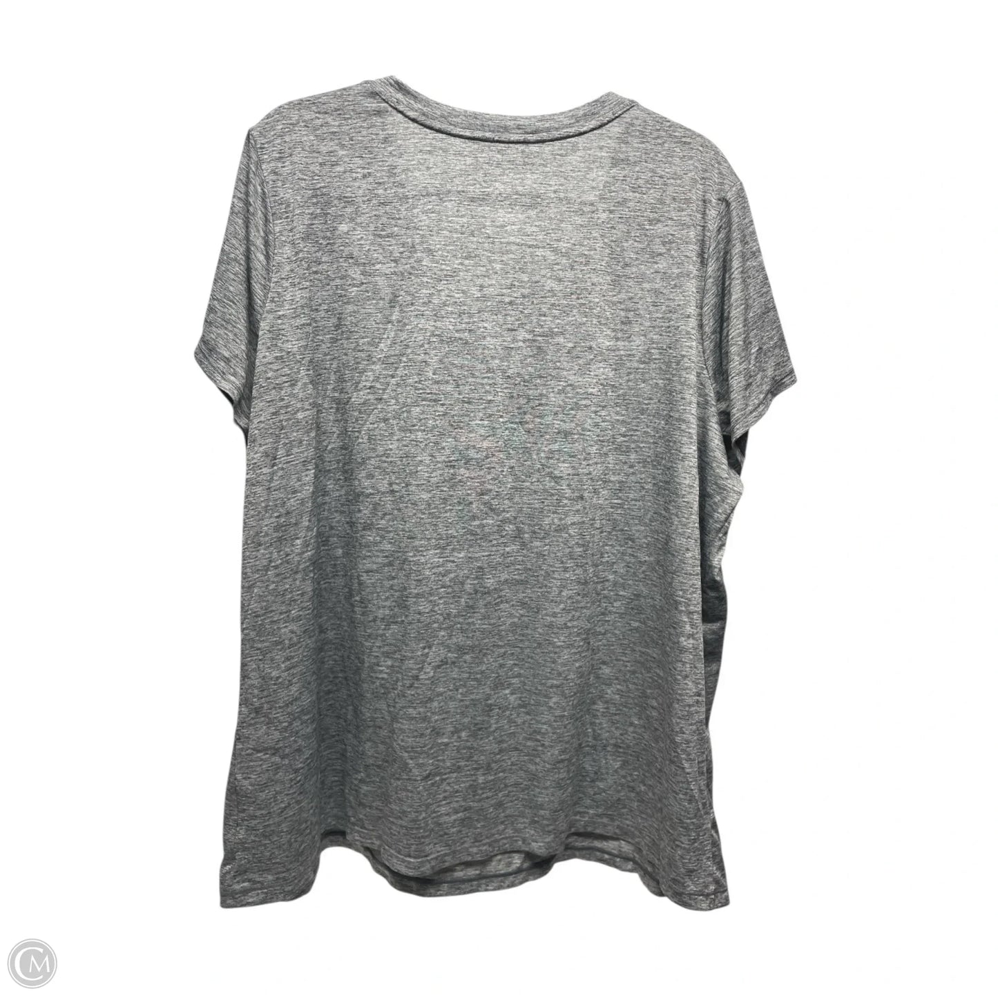 Athletic Top Short Sleeve By Xersion In Grey, Size: 3x