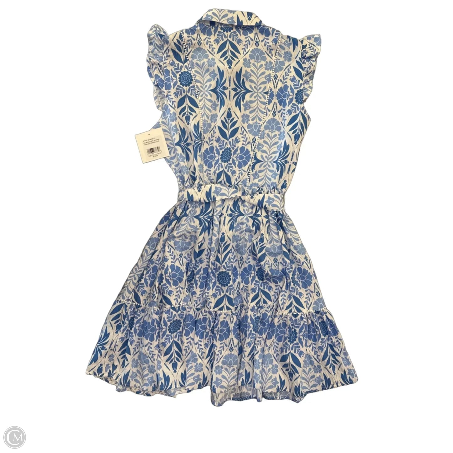 Dress Casual Short By Ellen Tracy In Blue & White, Size: Xs