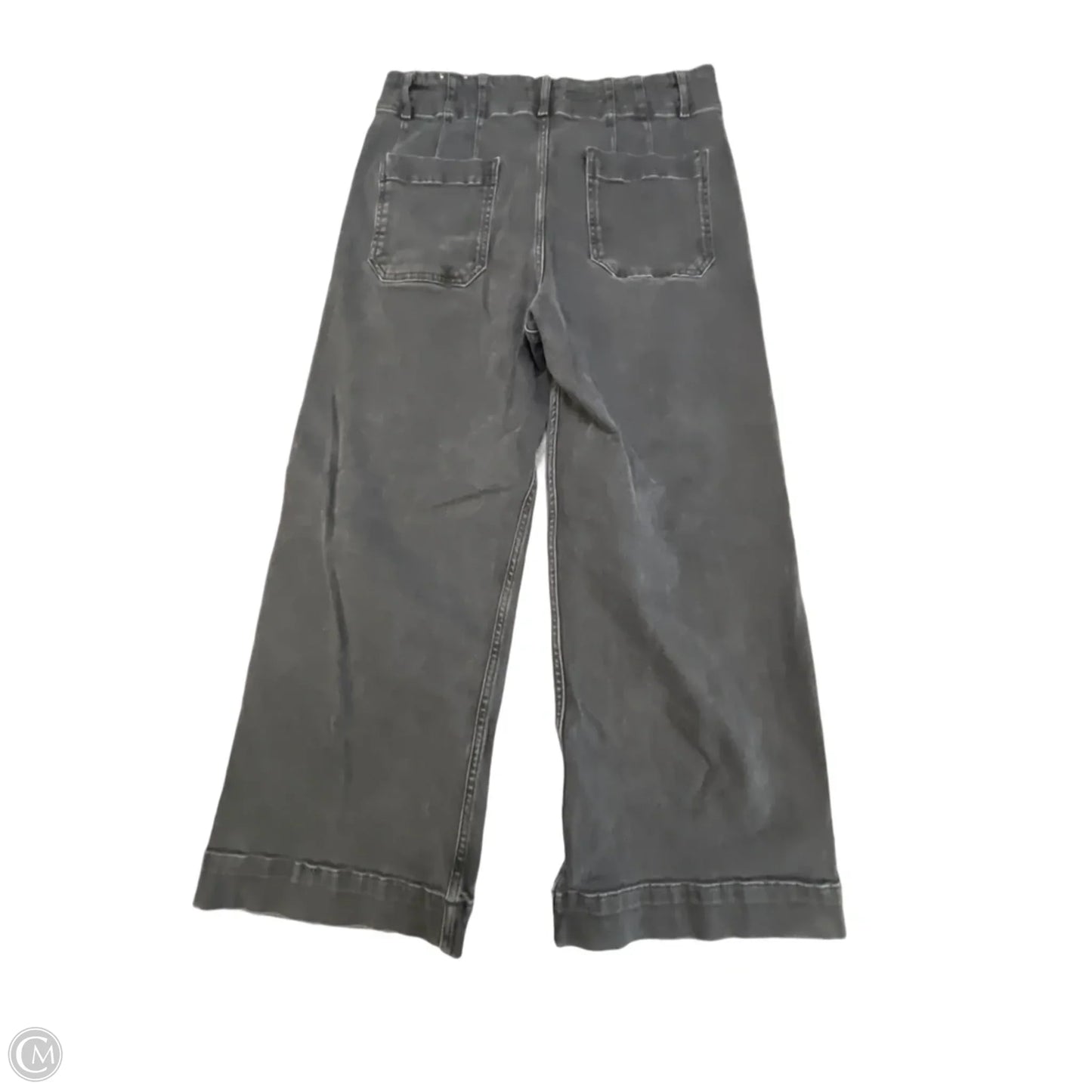 Jeans Cropped By Pilcro In Black Denim, Size: 12