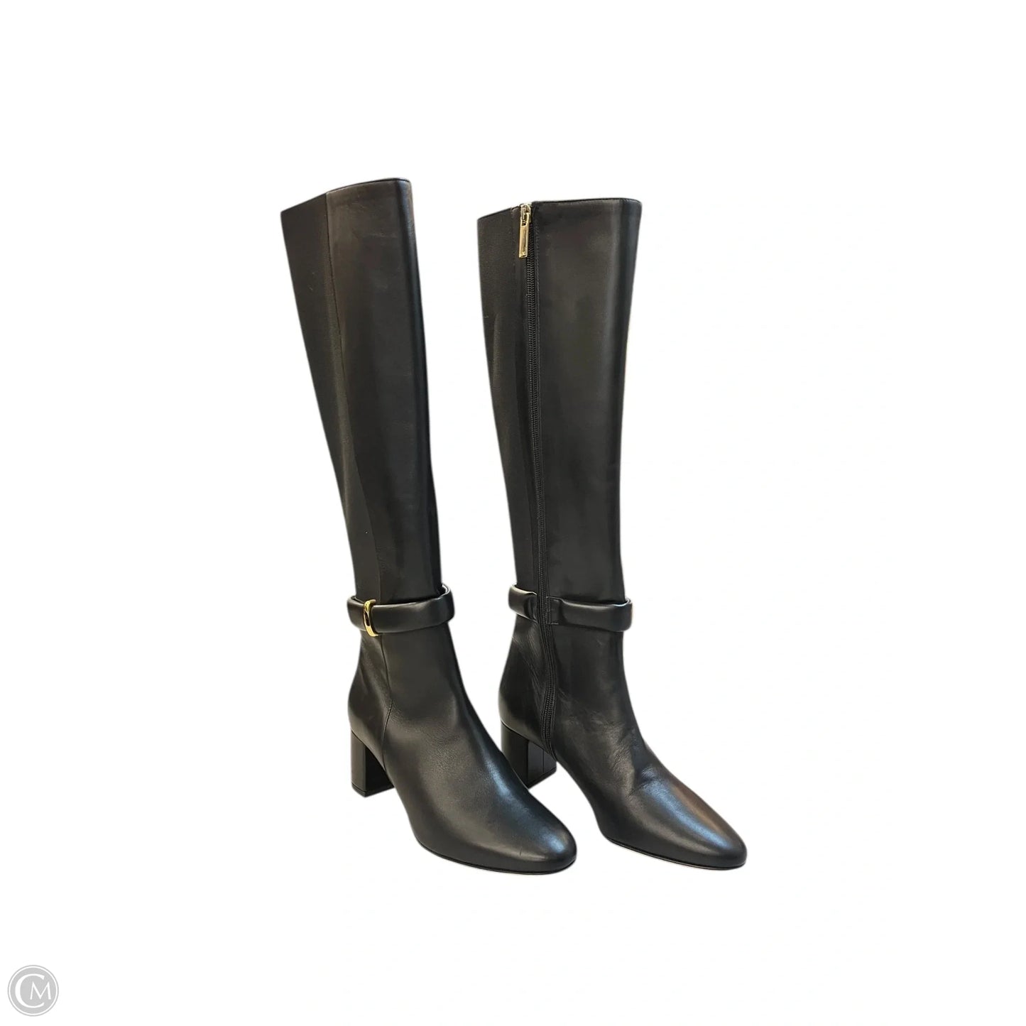 Boots Knee Heels By Bruno Magli Shoes In Black, Size: 6.5