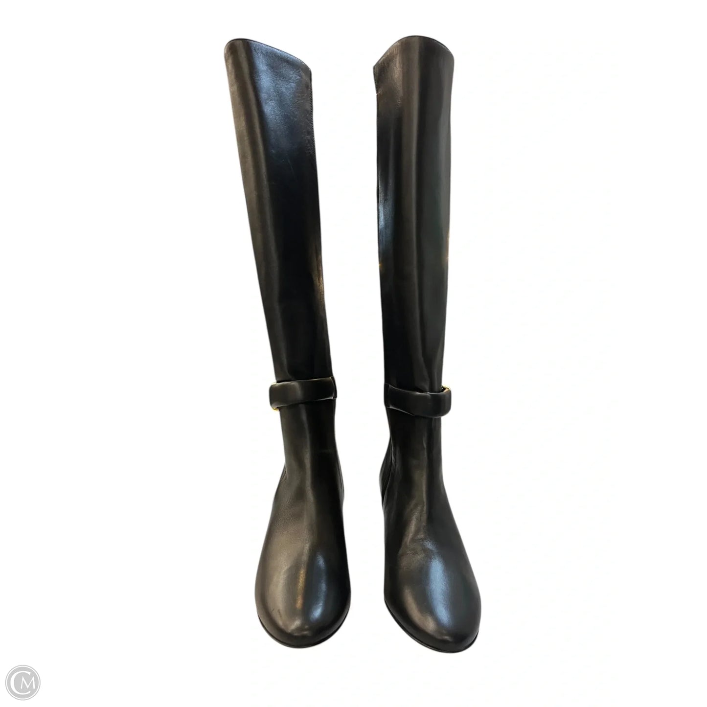 Boots Knee Heels By Bruno Magli Shoes In Black, Size: 6.5