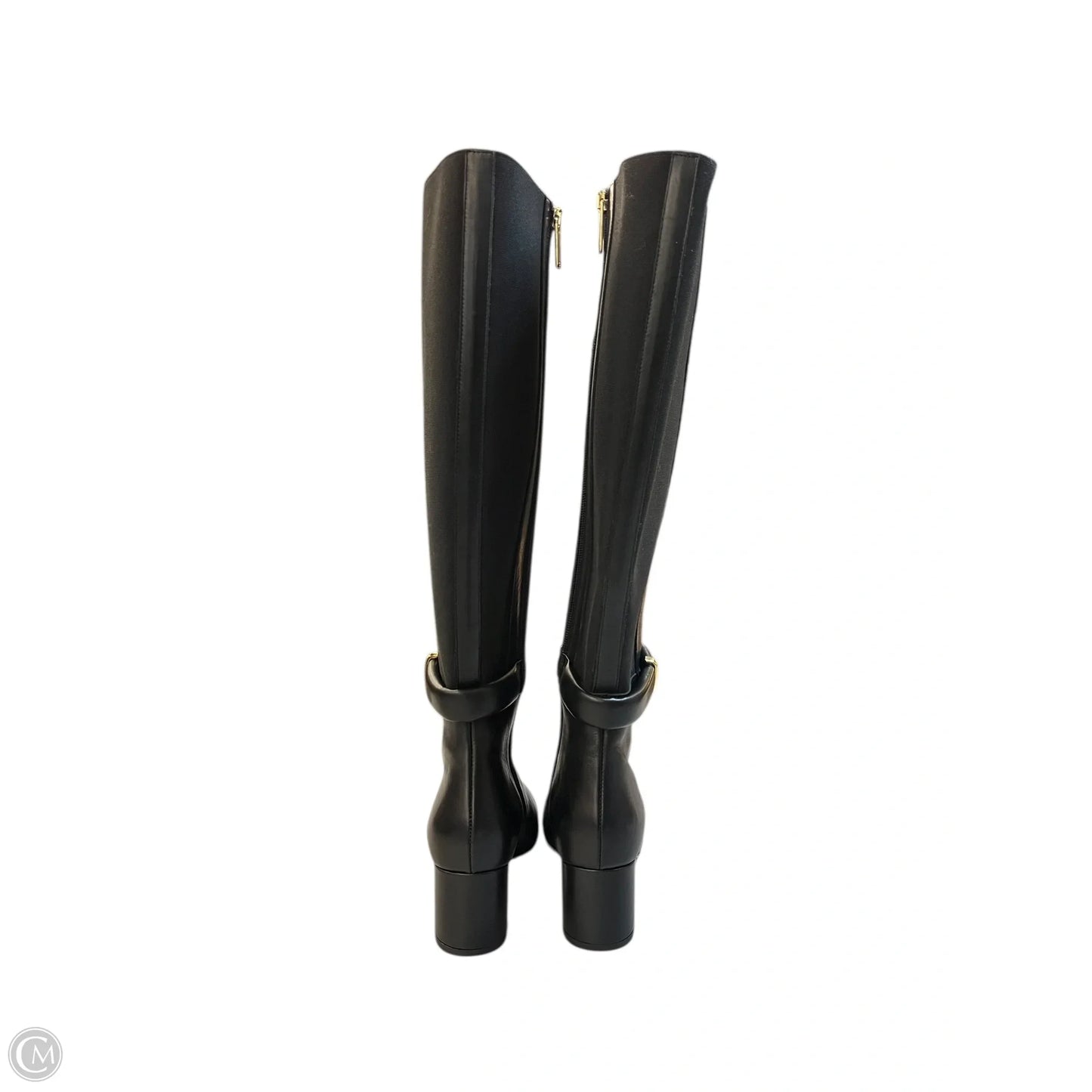 Boots Knee Heels By Bruno Magli Shoes In Black, Size: 6.5