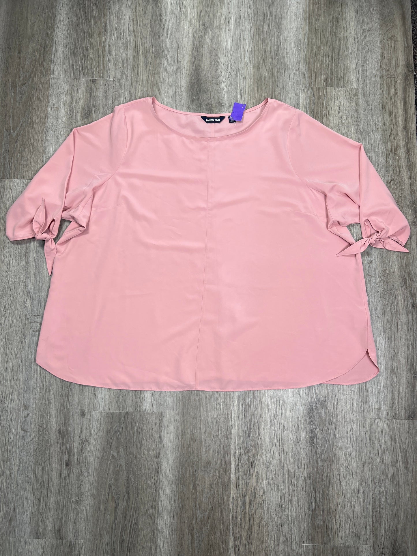 Blouse 3/4 Sleeve By Lands End Size: 4x