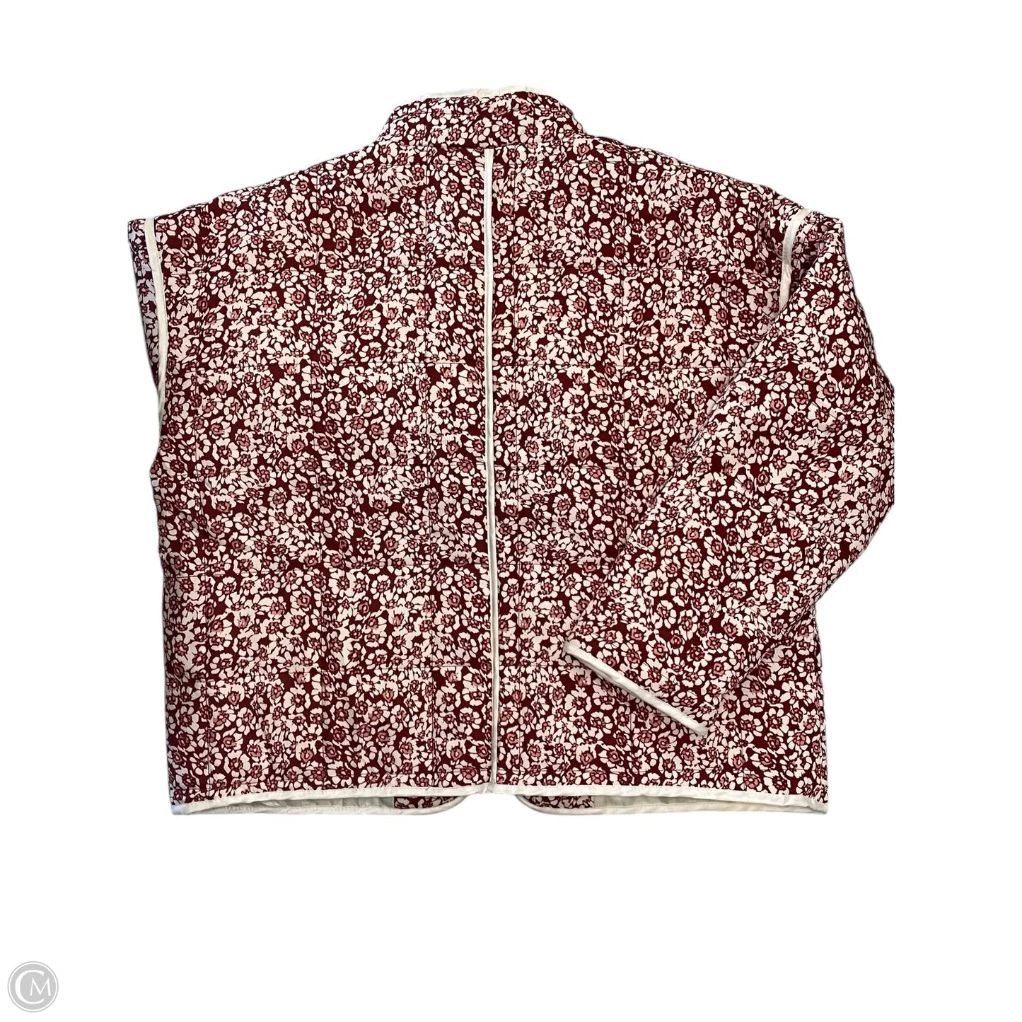 Jacket Puffer & Quilted By Clothes Mentor In Floral Print, Size: L