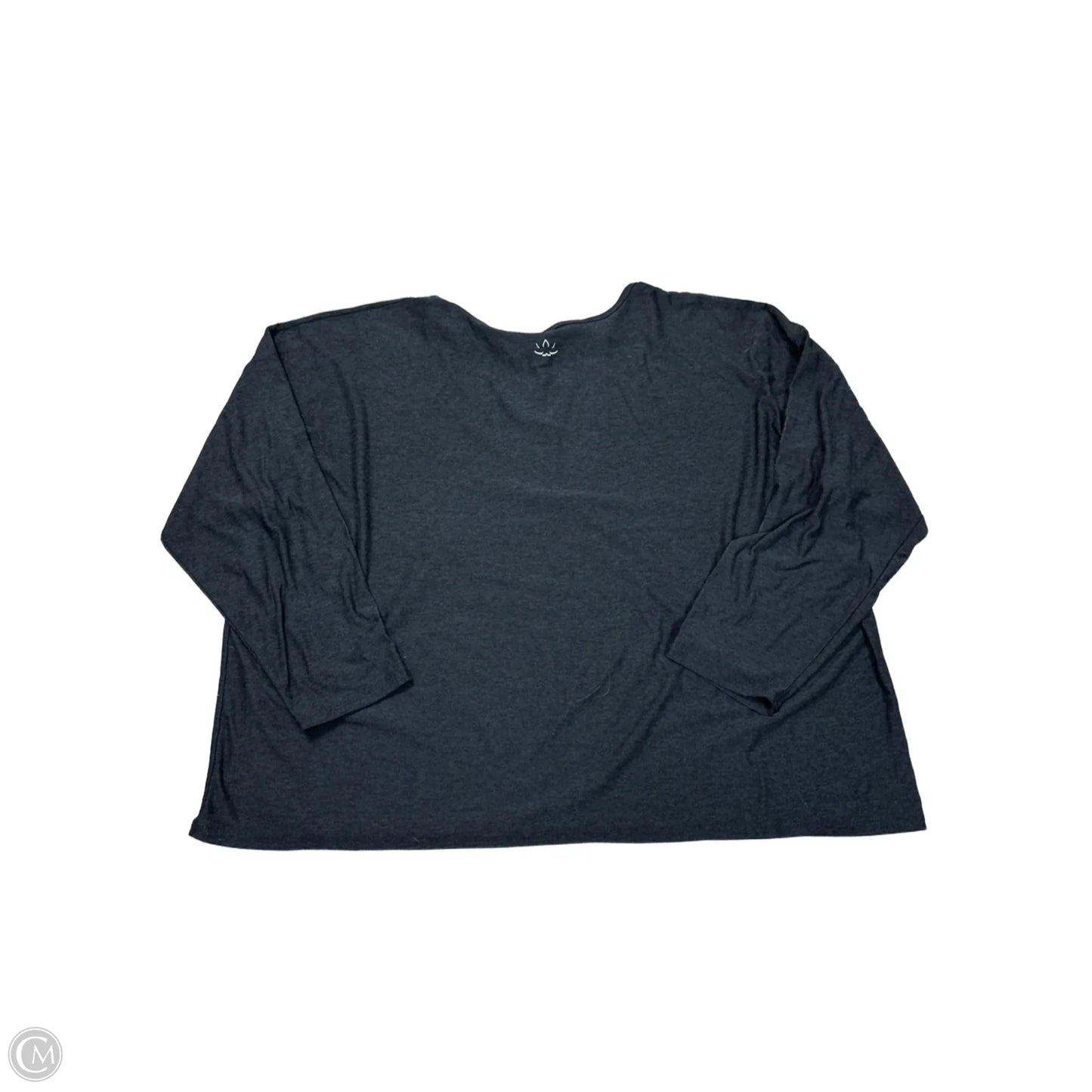 Athletic Top Long Sleeve Crewneck By Beyond Yoga In Grey, Size: 2x