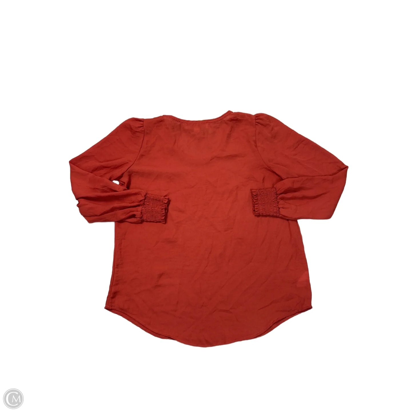 Blouse Long Sleeve By Loft In Orange, Size: Sp