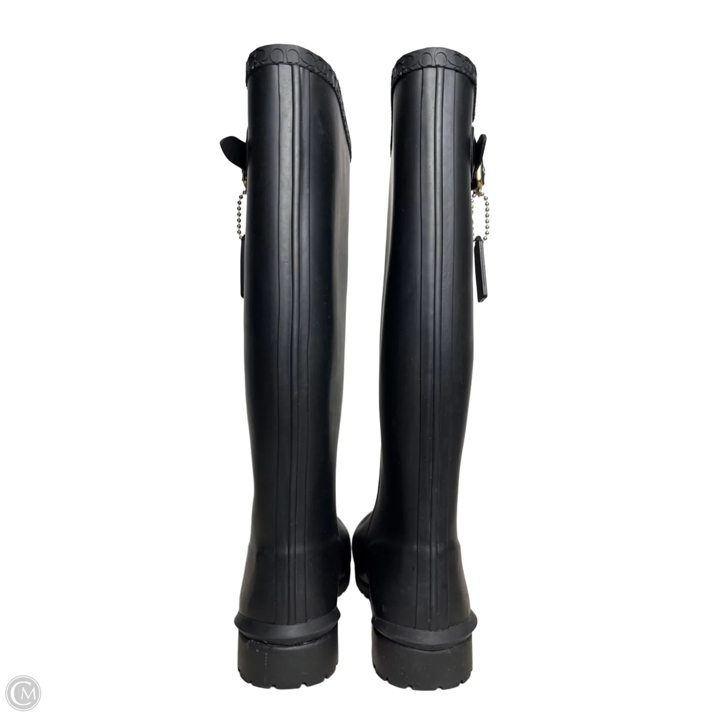Boots Designer By Coach In Black, Size: 10