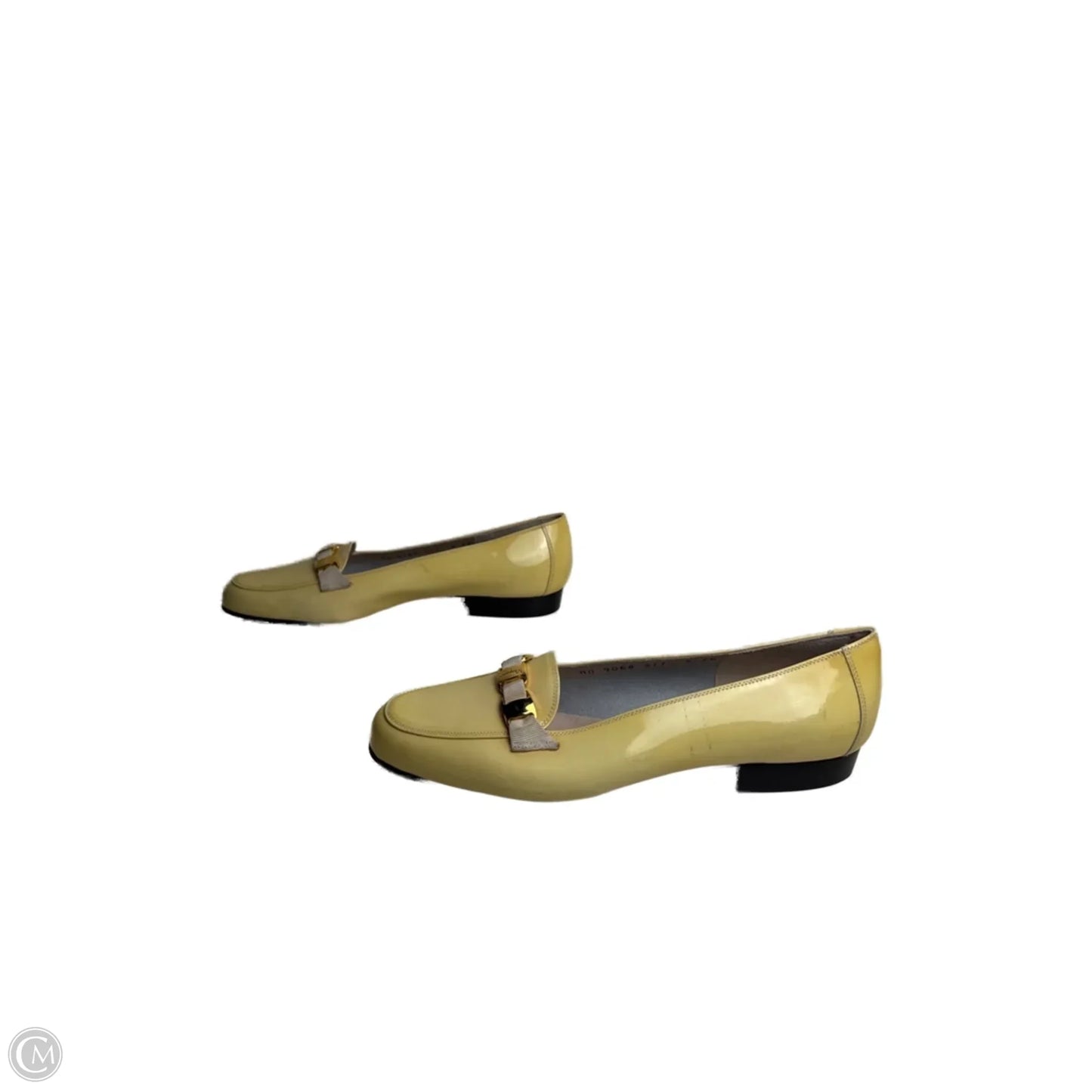 Shoes Designer By Ferragamo In Yellow, Size: 5