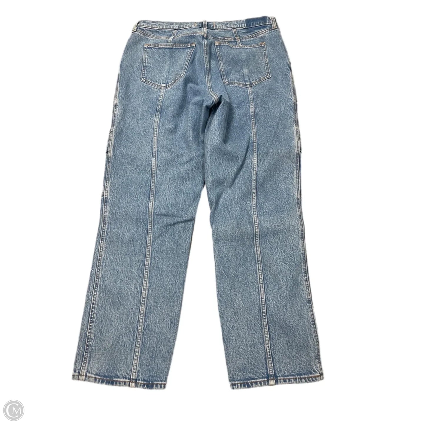 Jeans Straight By Abercrombie And Fitch In Blue Denim, Size: 16